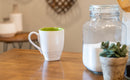 Dean Crouser Hummingbird and Flower Watercolor Green 16 ounce Glossy Ceramic Stoneware Mug