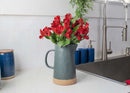 Nat & Jules Raw Bottom Matte Grey 48 ounce Ceramic Pitcher Jug