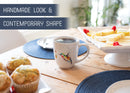 Nat & Jules Dean Crouser Watercolor Ceramic Dinnerware 16 Piece Set - Service for 4, Hummingbird