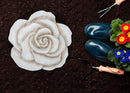 Nat & Jules Rose White 12 inch Resin Stone Decorative Stepping Stone