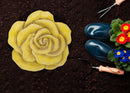 Nat & Jules Rose Yellow 12 inch Resin Stone Decorative Stepping Stone