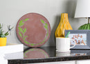 Nat & Jules Leaves Green 12 inch Resin Stone Decorative Stepping Stone