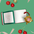 SANTA'S KINDNESS Interactive QR Code Christmas Hanging Ornament and Writing Journal Set of 2