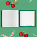 SANTA'S KINDNESS Festive Hard Cover Vibrant Red Christmas Activity Writing Journal