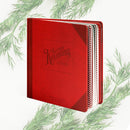 SANTA'S KINDNESS Festive Hard Cover Vibrant Red Christmas Activity Writing Journal