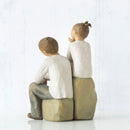 Willow Tree Brother and Sister, Sculpted Hand-Painted Figure