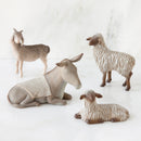 Willow Tree Sheltering Animals for The Holy Family, Sculpted Hand-Painted Nativity Figures, 4-Piece Set