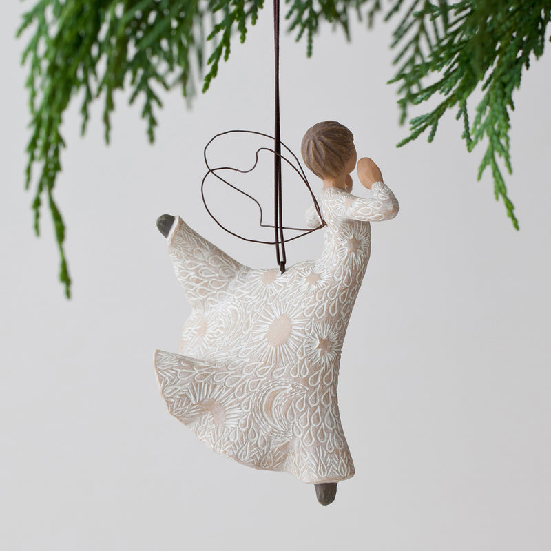 Willow Tree Song of Joy Ornament, Sculpted Hand-Painted Figure