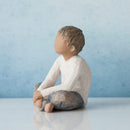 Willow Tree Imaginative Child (Darker Skin Tone & Hair Color), Sculpted Hand-Painted Figure
