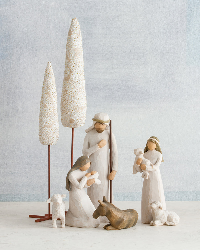 Willow Tree Cypress Trees, Sculpted Hand-Painted Nativity Accessory