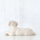 Willow Tree Love My Dog (Small, Lying Down), Sculpted Hand-Painted Figure