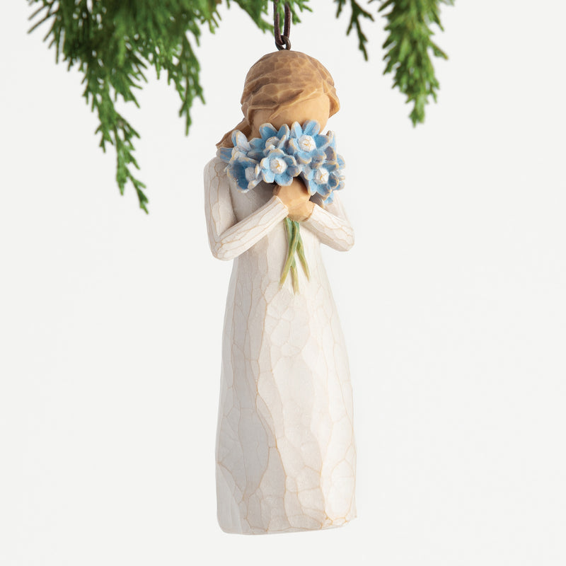Willow Tree Forget-me-not Ornament, Sculpted Hand-Painted Figure