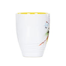 Dean Crouser Dragonfly Watercolor Yellow On White 16 Ounce Glossy Stoneware Mug With Handle