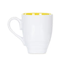 Dean Crouser Dragonfly Watercolor Yellow On White 16 Ounce Glossy Stoneware Mug With Handle
