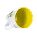 Dean Crouser Dragonfly Watercolor Yellow On White 16 Ounce Glossy Stoneware Mug With Handle