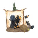 DEMDACO Camp Runamuck Bear Black Bear 5 x 7.5 Hand-cast Resin Figurine Sculpture