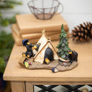 DEMDACO Camp Runamuck Bear Black Bear 5 x 7.5 Hand-cast Resin Figurine Sculpture