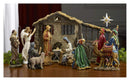 16 Piece Deluxe Edition Christmas Nativity Set with Real Frankincense Gold and Myrrh - 7 inch Scale
