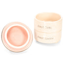 DEMDACO First Tooth and Curl Pink Ceramic Stoneware Childrens Stackable Keepsake Box