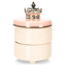 DEMDACO First Tooth and Curl Pink Ceramic Stoneware Childrens Stackable Keepsake Box