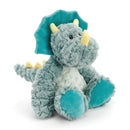 DEMDACO Drake Mellow Fellows Dinosaur Turquoise Childrens Plush Stuffed Animal Toy