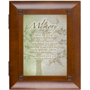 Top down view of in Memory Family Tree Woodgrain Remembrance Keepsake Box
