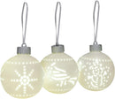 Mark Feldstein & Associates Snowman Snowflake Cardinal Red 3.5 inch Porcelain Ceramic Ornaments Set of 3