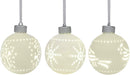 Mark Feldstein & Associates Snowman Snowflake Cardinal Red 3.5 inch Porcelain Ceramic Ornaments Set of 3