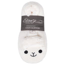 Sheep Ivory Womens Animal Cozy Plush Lined Non Slip Fuzzy Slipper - Large