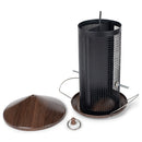 Hanging 12 inch Cherry Woodgrain Finish Heavy Duty Mesh Metal 3 Lb. Bird Feeder