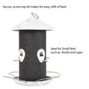 Hanging 12 inch Whitewashed Finish Heavy Duty Mesh Metal 3 Lb. Bird Feeder