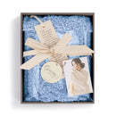 Giving Encouraging Light Blue 70 x 27 Nylon Fabric Pashmina Shawl With Bookmark