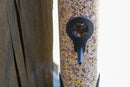 15 inch Matte Black Weather Resistant 1 Lb. Outdoor Hanging Bird Seed Feeder