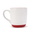 Elanze Designs Typewriter Speckled Warm Assorted 13 ounce Ceramic Coffee Mugs Set of 4