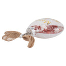 Elanze Designs Merry and Bright Red Floral 4 inch Glass Round Disc Christmas Ornament