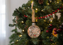 Elanze Designs Joy To The World Floral Pink 4 inch Glass Christmas Ornament