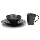 16 piece dinnerware set, stacked with mugs