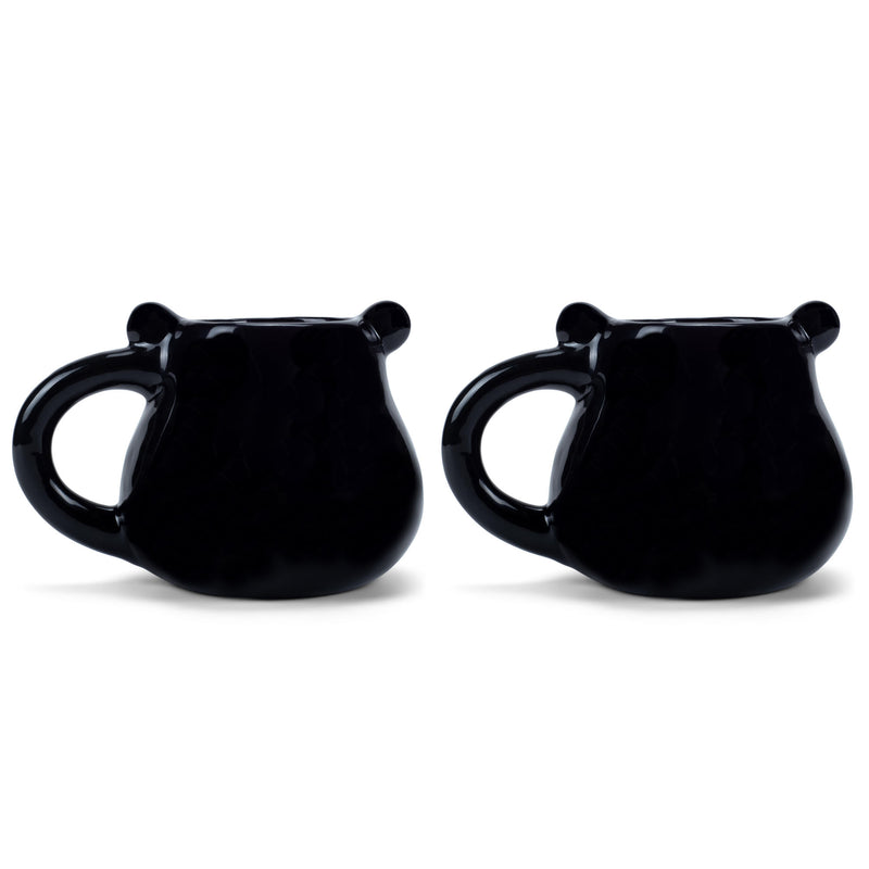 100 North Black Bear 20 ounce Glossy Ceramic Character Mugs Pack of 2