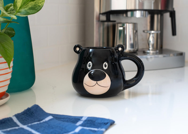 100 North Black Bear 20 ounce Glossy Ceramic Character Mug
