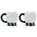 100 North Skull 17 ounce Glossy Ceramic Halloween Character Mugs Pack of 2