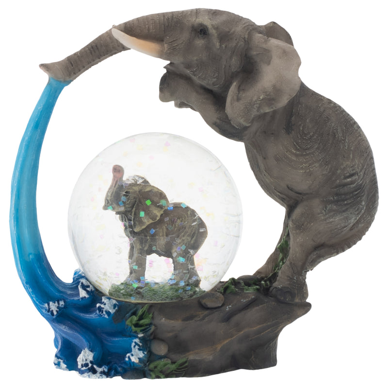 Elephant Bath time Fun Figurine 45MM Glitter Water Globe Decoration
