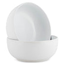 White 8.5 inch Pasta Ceramic Bowl