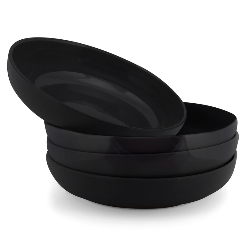 Black 8.5 inch Dinner Ceramic Bowl