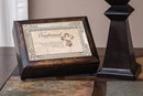 Confirmed On This Day Burlwood Jewelry Music Box Plays Amazing Grace