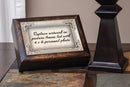 Tenth Anniversary Burlwood Jewelry Music Box Plays Unchained Melody