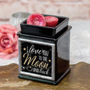 Home decor electrical fragrance lamp for use with wax drop, tarts, and oil scents