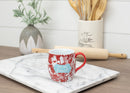 You Are Loved Crimson Floral 13 Ounce Ceramic Mug