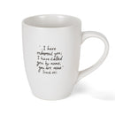 Accepted Worthy Chosen Loved Forgiven Whimsical White 14 Ounce Ceramic Mug
