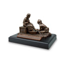 Lighthouse Christian Products First Shall be Last Servant Bronzelike Finish 5.5 x 7.75 Hand-Cast Resin Mounted Sculpture