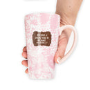 Lighthouse Christian Products Always Remembered Blush Pink 20 ounce Ceramic Latte Mug